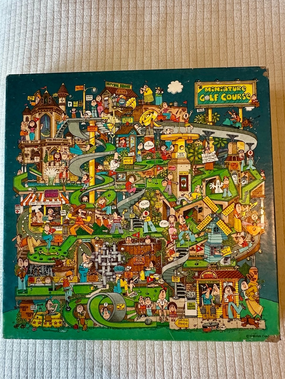 Vintage 1985 Springbok Jigsaw Puzzle “Putt Putt Puzzle” 500+ Pc.Mini Golf Course
